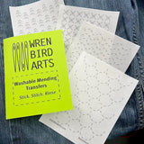 Wren Bird Arts Washable Mending Transfers