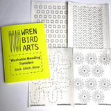 Wren Bird Arts Washable Mending Transfers