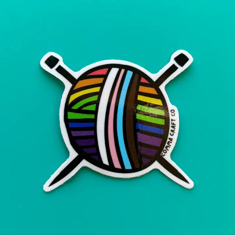 Vinyl Sticker - Pride Yarn