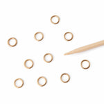 Simple Gold Ring Stitch Markers