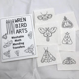 Wren Bird Arts Washable Mending Transfers