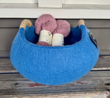 Felt Basket with Hemp Handles