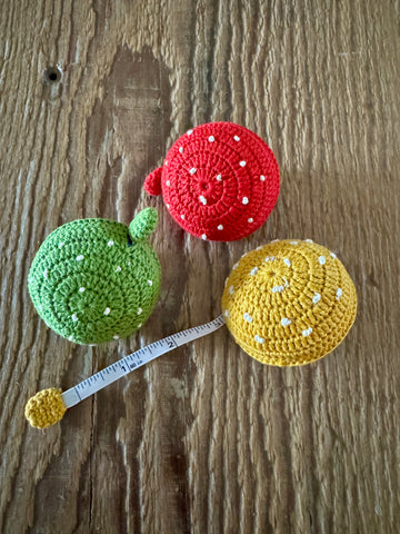 Crocheted Mushroom tape measure