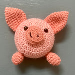 Crocheted Pig Tape Measure