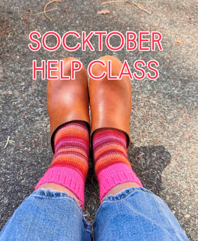 Socktober! - Sock Help Class - Saturday, October 11 - 3:00 to 5:00