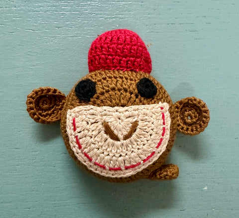 Crocheted Monkey Tape Measure