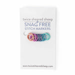Simple Ring Stitch Markers - Rainbow