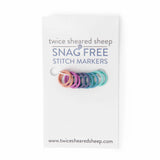 Simple Ring Stitch Markers - Rainbow