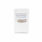 Simple Silver Ring Stitch Markers