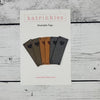 Heart Foldover Tags - Faux Suede