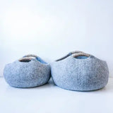 Felt Basket with Hemp Handles