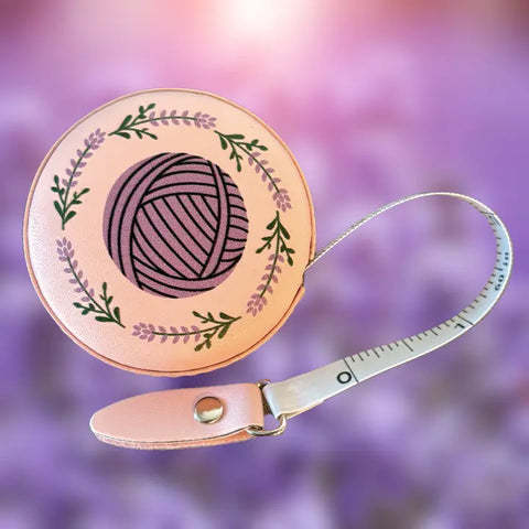 Lavender Yarn Ball Tape Measure