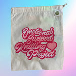 Drawstring Project Bag - Emotional Support Knitting Project