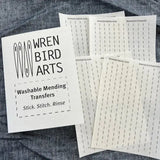 Wren Bird Arts Washable Mending Transfers